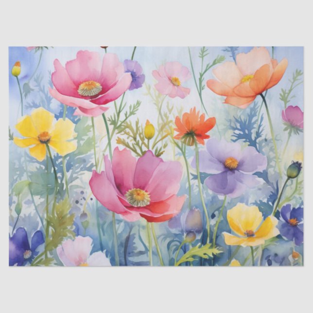 Vintages Entfärbungspapier Seidenpapier (Vorderseite)