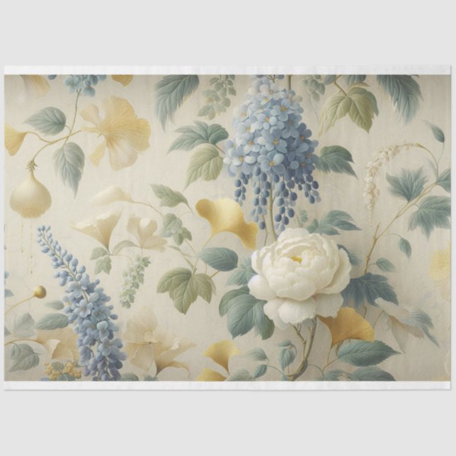 Vintages Entfärbungspapier Seidenpapier (Vorderseite)