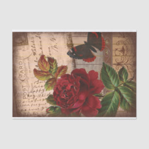 Vintages Ephemera Collage Shabby Chic Seidenpapier