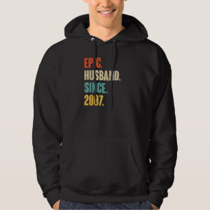 Vintages episches Ehemann seit 2007 15. Wedding An Hoodie