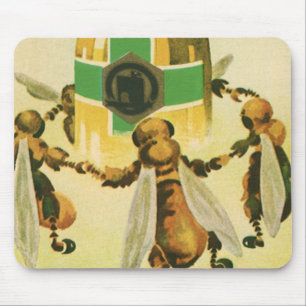 Vintages Essen, Bio Honigbienen, Tanzjar Mousepad