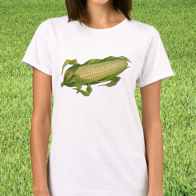 Vintages Essen, gesunde Gemüse, Mais auf dem Cob T-Shirt (Von Creator hochgeladen)