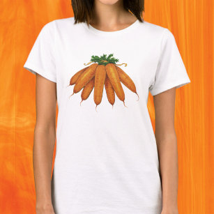 Vintages Essen, Haufen Bio Karotten Gemüse T-Shirt