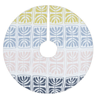 Vintages Ethnic: Nahtloses künstlerisches Design Polyester Weihnachtsbaumdecke