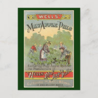 Vintages Etikett Art, Wells Mai Appillen