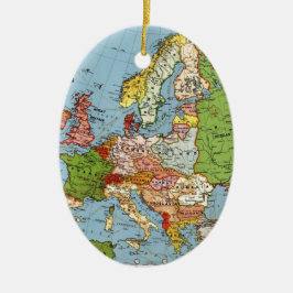 Vintages Europa 20. Jahrhundert - Allgemeine Karte Keramikornament