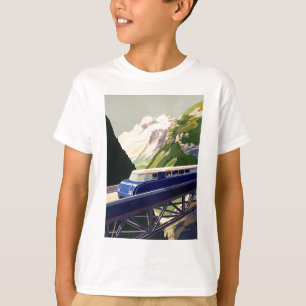 Vintages Europa Bahnreisen T-Shirt