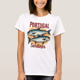 Vintages europäisches Portugal Sardiniens T-Shirt