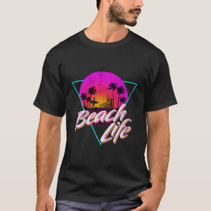 Vintages Fade Beach Life T-Shirt