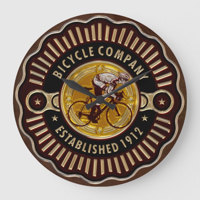 Vintages Fahrrad 11 Uhr Optionen (Vorderseite)