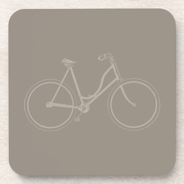 Vintages Fahrrad Antique Bike Kunst, Dichtung und  Getränkeuntersetzer (Vorderseite)