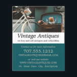 Vintages Fahrrad, Antiquitätenhändler, Geschäft Flyer<br><div class="desc">Vintage Biker-,  Antiquitätenhändler-/Store-Flyer für Werbung beim Business Card Store.</div>