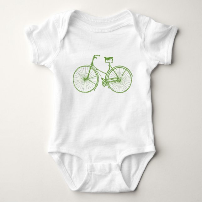 Vintages Fahrrad Baby Strampler (Vorderseite)