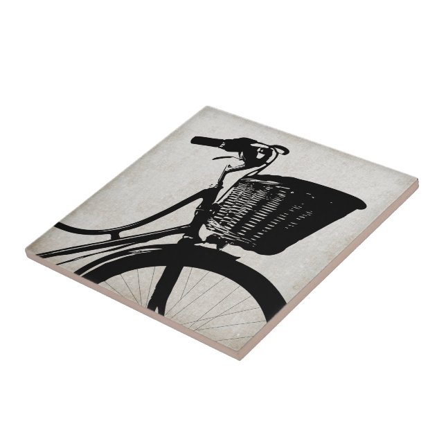 Vintages Fahrrad Fliese (Seite)