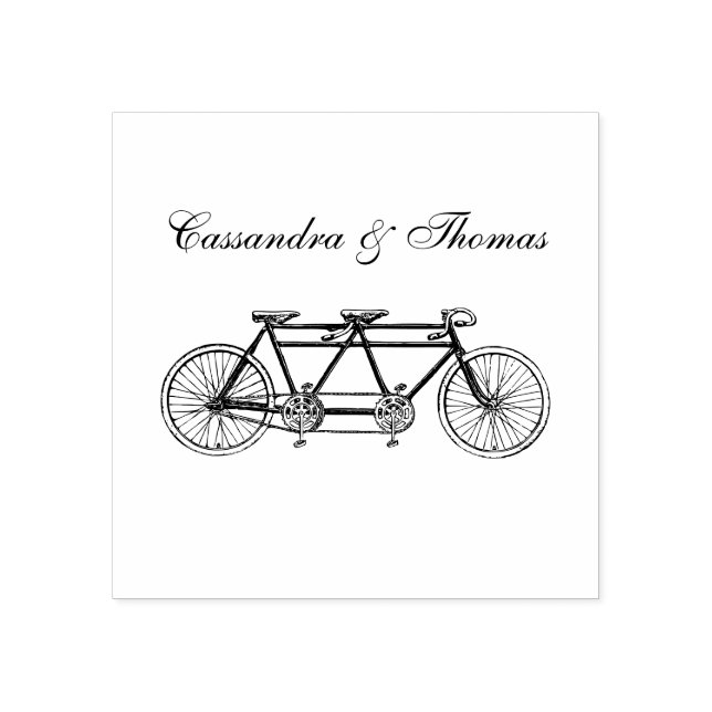 Vintages Fahrrad für Zweirad/Tandem Gummistempel (Prägung)