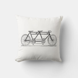 Vintages Fahrrad für Zweirad/Tandem Kissen
