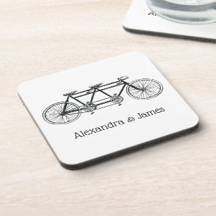 Vintages Fahrrad für Zweirad/Tandem Untersetzer