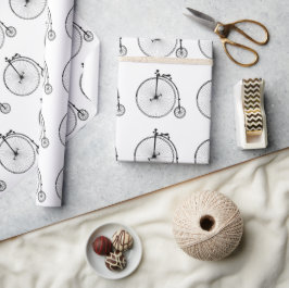 Vintages Fahrrad Geschenkpapier