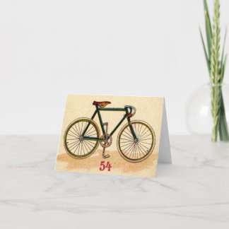 Vintages Fahrrad Karte
