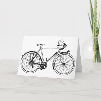 Vintages Fahrrad Karte