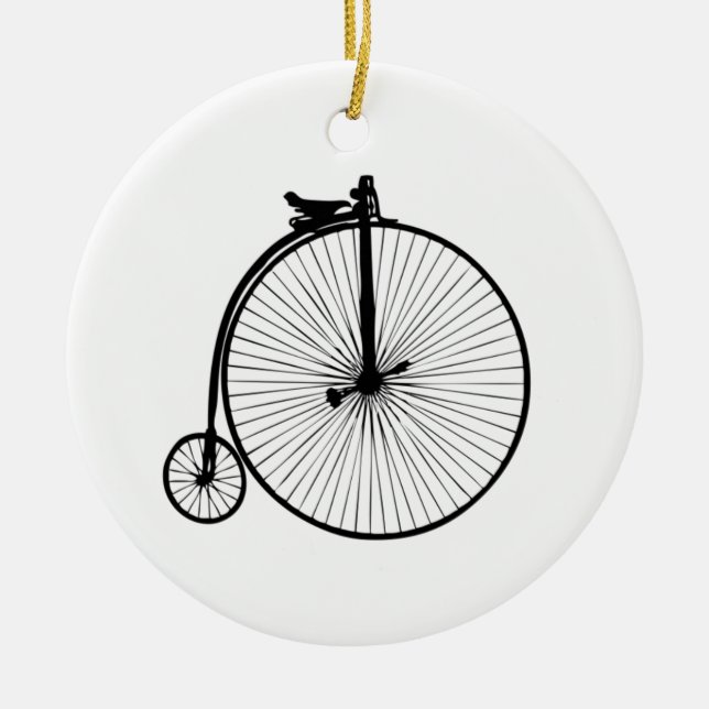 Vintages Fahrrad Keramik Ornament (Vorne)
