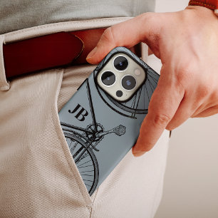 Vintages Fahrrad Monogramm Minimales Fahrrad Case-Mate iPhone 14 Pro Hülle
