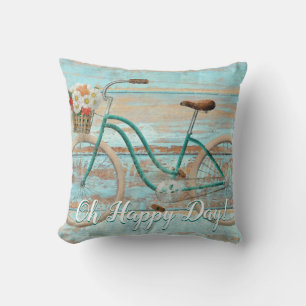 Vintages Fahrrad Oh Happy Day Decorative Kissen