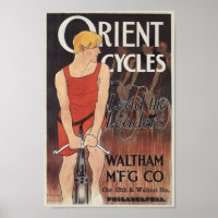 Vintages Fahrrad-Orient-Zyklen und Art-Poster
