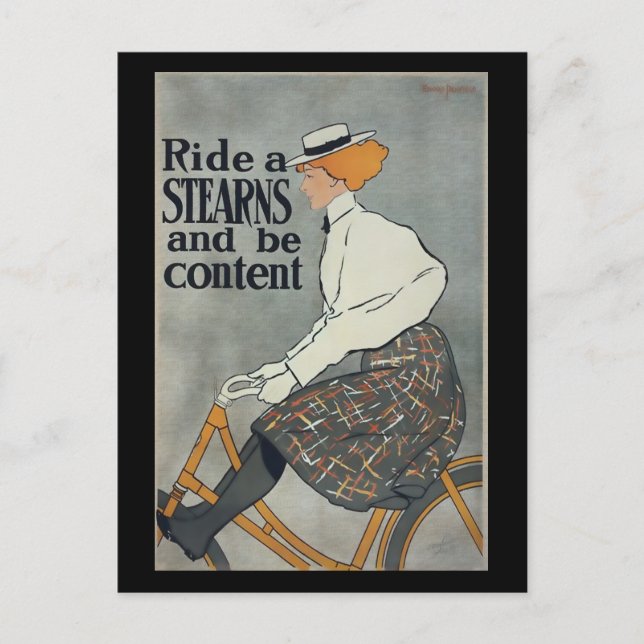 Vintages Fahrrad Postkarte (Vorderseite)