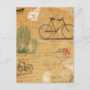 Vintages Fahrrad Postkarte
