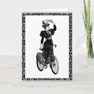 Vintages Fahrrad Postkarte