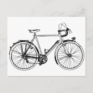 Vintages Fahrrad Postkarte