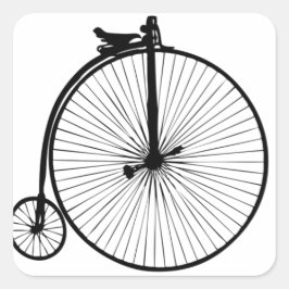 Vintages Fahrrad Quadratischer Aufkleber