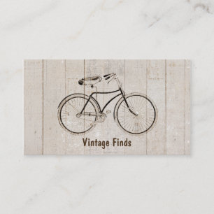 Vintages Fahrrad Rustikale Landkarte Visitenkarte