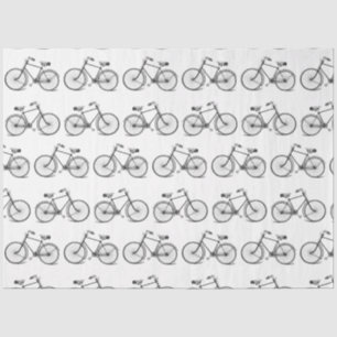 Vintages Fahrrad Schwarz-weiß Seidenpapier