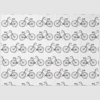 Vintages Fahrrad Schwarz-weiß Seidenpapier