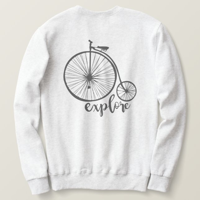 Vintages Fahrrad Sweatshirt (Design Rückseite)