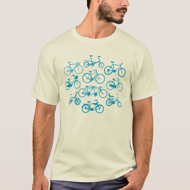 Vintages Fahrrad-T-Shirt T-Shirt (Vorderseite)