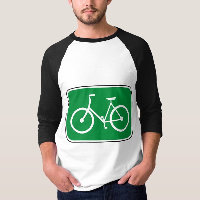 Vintages Fahrrad-Zeichen T-Shirt (Vorderseite)