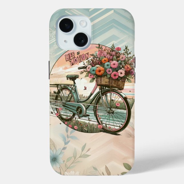 Vintages Fahrradabenteuer Case-Mate iPhone Hülle (Rückseite)