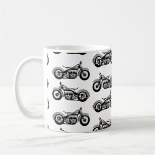 Vintages Fahrradmuster Kaffeetasse