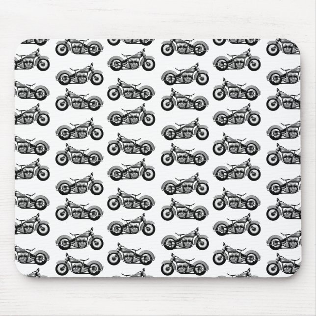 Vintages Fahrradmuster Mousepad (Vorne)