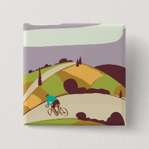 Vintages Fahrradposter Button