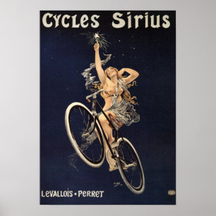 Vintages Fahrradposter - Fahrradsirius Poster