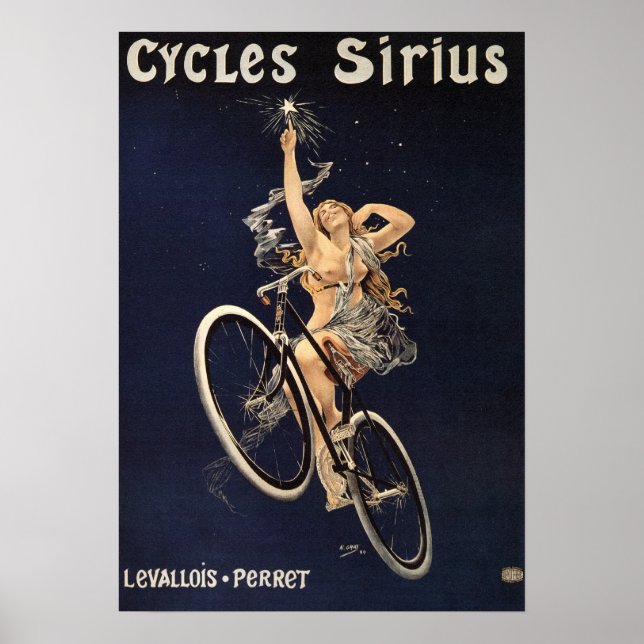 Vintages Fahrradposter - Fahrradsirius Poster (Vorne)