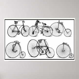 Vintages Fahrradposter Poster