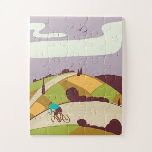 Vintages Fahrradposter Puzzle