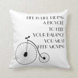 Vintages Fahrradthrow-Kissen Kissen