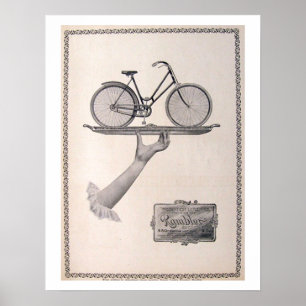 Vintages Fahrradwerbung Poster