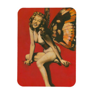 Vintages Fairy Flexible Magnet